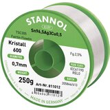 Stannol mehka spajkalna žica Kristall 600 v zlitini Flowtin TSC305 z 2\,5% pretoka 0\,7 mm s premerom na 250 g koluta Kristall 600 Fairtin spajkalna žica\, neosvinčena neosvinčeni Sn, (20428460) Cene
