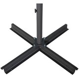 Vrtni suncobran s aluminijskom šipkom 600 cm smeđe-sivi | shoptok.hr