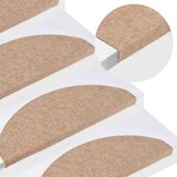 vidaXL Samoljepljivi otirači za stepenice 30 kom bež 65x22,5x3,5 cm | shoptok.hr