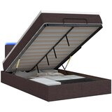  Krevet od pjene s madracem i LED-om Tamno smeđa 120 x 190 cm | shoptok.hr