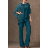Fenzy Eleganten Komplet Tunike In Dolgih Hlač, Petrol | Shoptok.si