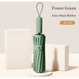 INF Avtomatski dežnik z 48 rebri za zaščito pred vetrom in dežjem Green, (5000214676) | Shoptok.si