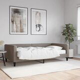vidaXL Dnevna postelja z vzmetnico taupe 100x200 cm blago | Shoptok.si