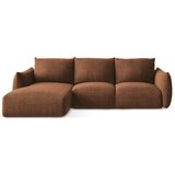 Makamii Sklopiva kutna garnitura boja terakote (s lijevim kutom/s ležaljkom) Leila – | shoptok.hr