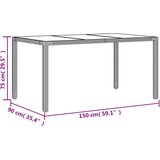  7-dijelni vrtni blagovaonski set s jastucima poliratan i bagrem | shoptok.hr