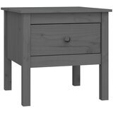  Bočni stolić sivi 50x50x49 cm od masivne borovine | shoptok.hr