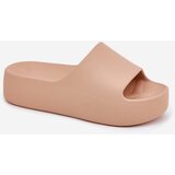 Boto Ladies Slippers On Thick Sole Khaki Oreithano | shoptok.hr