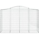  Lučne gabionske košare 15kom 200x50x120/140cm pocinčano željezo | shoptok.hr
