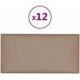  Zidna uzglavlja 12 pcs Boja cappuccina 30 x 15 cm tkanina | shoptok.hr