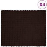 vidaXL Lažni zec deka 4 pcs Kamel 130 x 150 cm Poliester Cijene