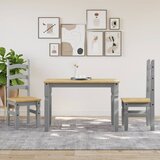  Blagovaonski stol Corona sivi 112x60x75 cm od masivne borovine | Eponuda.ba