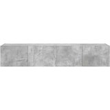  Zidni TV ormarići LED 2 kom boja betona 80x35x31 cm | shoptok.hr