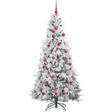  Umjetno božićno drvce s nogom s stalakom Bijelo 180 cm PE i PVC | shoptok.hr