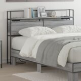  Skladiščni naslon s polico Siva sonoma 150 cm Konstruiran les, (5000142459) | Shoptok.si