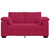  Dvosjed, sofa, vino crvena, 160x77x82 cm, baršun | shoptok.hr