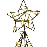 vidaXL Božično drevo med 120 LED Toplo bela 120 cm Ratan | Shoptok.si