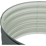  Vrtna sadilica od pocinčanog čelika 80 x 80 x 44 cm siva | shoptok.hr