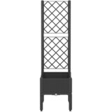  Vrtna sadilica s rešetkom crna 40 x 40 x 142 cm PP | Eponuda.ba