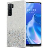 Cadorabo Ohišje, združljivo z Huawei P40 LITE 5G / NOVA 7 SE in prozorna z bleščicami - Zaščitni ovitek iz prožnega silikona TPU s svetlečimi bleščicami, (20860487) | Shoptok.si