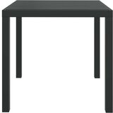  5-dijelni vrtni blagovaonski set s jastucima od poliratana crni | shoptok.hr