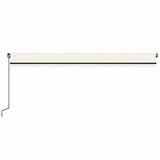 Tenda na ručno uvlačenje s LED svjetlima 600x350 cm krem | shoptok.hr