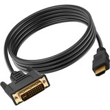 AVIZAR HDMI moški na DVI 24 1 ženski video adapter, Full HD 1080p - crn 2m, (21262165) Cene