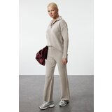 Trendyol Stone Polo Collar Soft Texture Knitwear Bottom-Top Set | Eponuda.ba