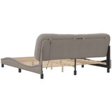  Posteljni okvir z LED lučkami taupe 180x200 cm tkanina, (21095019) | Shoptok.si