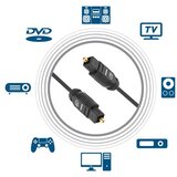 Manhattan kabel 395069, Toslink Digital/Optical/Audio, 2x S/PDIF (M), GP, 2m | shoptok.hr
