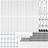  Nosilci za ograjo Komplet 52 Pocinkano jeklo 3.2 x 3.2 x 83.5 cm | Shoptok.si