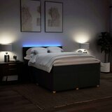 vidaXL Box spring postelja z vzmetnico črna 140x200 cm blago | Shoptok.si