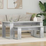  Set stolića za kavu 2 pcs Betonski sivi Konstruirano drvo | shoptok.hr
