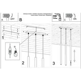  Obesna svetilka PASTELO 3L les, (21348106) | Shoptok.si