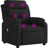 Maison Chic masažni naslanjač - Relax naslanjač črno blago, (22134955) | Shoptok.si