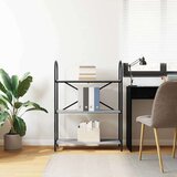 vidaXL Knjižna polica Siva sonoma 80 x 30 x 109 cm Konstruiran les | Shoptok.si