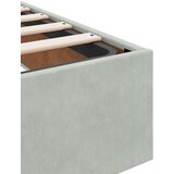 vidaXL Konstrukcija postelje Svetlo siva 90 x 200 cm Žamet | Shoptok.si