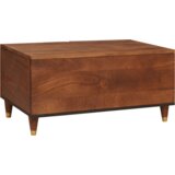 vidaXL Klubske mizice Rjava 80 x 50 x 40 cm Bambus in trdna mango les | Shoptok.si