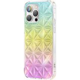 Kingxbar Etui, ovitek za iPhone 14 Pro, zadnji pokrov, serija Miya, mavrica, (21522159) Cene