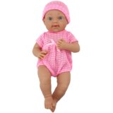  Lutka beba u ružičastoj odjeći, šeširu, dudi i dekici - 39 cm | Shoptok.si