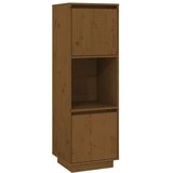 Furnova Visoka omara medeno rjava 38x35x117 cm trdna borovina, (21954865) | Shoptok.si