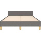 vidaXL Posteljni okvir z vzglavjem temno siv 120x190 cm tkanina | Shoptok.si