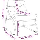  Vrtni namještaj s jastukom 2 pcs Crna 60 5 x 81 x 71 cm | shoptok.hr