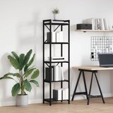  Polica Crni hrast 40 x 30 x 155 cm Konstruirano drvo | shoptok.hr