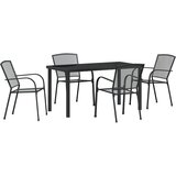 vidaXL 5-delni vrtni jedilni set antracitno jeklo, (22087105) | Shoptok.si