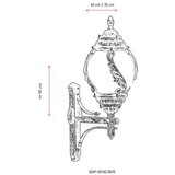 Opviq Vanjska zidna lampa BAP-68182-BKR, 65 cm, IP65, E27, 40W, Smeđa | Eponuda.ba