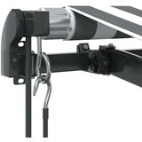 Tenda na automatsko uvlačenje antracit i bijela 400 x 300 cm | shoptok.hr