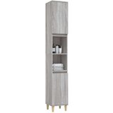  Kopalniška omarica siva sonoma 30x30x190 cm inženirski les | Shoptok.si