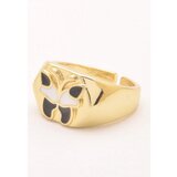 Fenzy eleganten prstan z motivom metulja, zlate barve | Shoptok.si