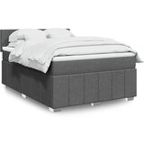 Maison Chic Box spring posteljni - Vzmetna postelja z vzmetnico temno siv 140x190 cm blago SL11452, (21903756) | Shoptok.si