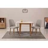 Woody Fashion vina 1005 - atlantic pine, cream atlantic pinecream extendable dining table & chairs set (3 pieces) Cene